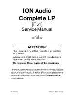 ION Complete LP Service Manual preview