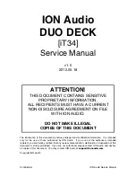 Preview for 1 page of ION DUO DECK Service Manual