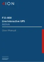 Preview for 1 page of ION F11-800 User Manual