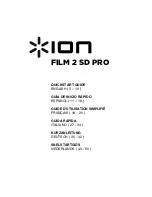 ION FILM 2 SD PRO Quick Start Manual preview