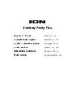 Preview for 1 page of ION Holiday Party Plus Quick Start Manual