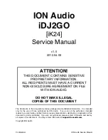 Preview for 1 page of ION iDJ2GO Service Manual