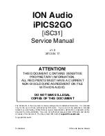 ION iPICS2GO Service Manual preview
