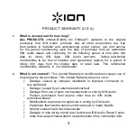 Preview for 4 page of ION ITR20 Quick Start Manual