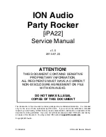 ION PARTY ROCKER Service Manual preview