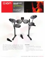 Preview for 1 page of ION PRO SESSION DRUMS Datasheet