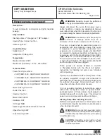 Предварительный просмотр 5 страницы ION SEF100M03 Operation Manual