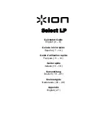 ION Select LP Quick Start Manual preview