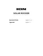 ION Solar rocker Quisk Start Manual preview