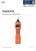 ION TIGER XTL Instrument User Manual preview