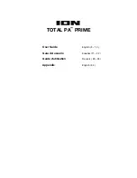 ION TOTAL PA PRIME User Manual preview