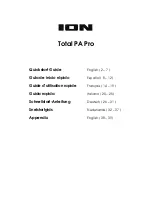 ION Total PA Pro Quick Start Manual предпросмотр