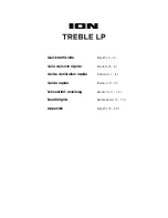 Предварительный просмотр 1 страницы ION TREBLE LP Quick Start Manual