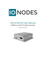 IONODES ION-E100-HD User Manual preview