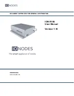 IONODES ION-R100 User Manual предпросмотр