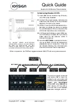 Предварительный просмотр 1 страницы ionSign Neutron12-3G Quick Manual