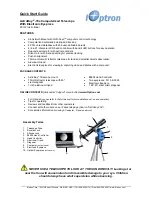 iOptron #9102 Quick Start Manual предпросмотр