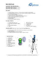 Предварительный просмотр 1 страницы iOptron 9802 Quick Start Manual