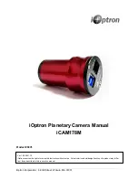 iOptron iCAM178M Manual preview
