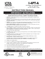 Preview for 1 page of IOTA I-4PT-A Instruction Manual