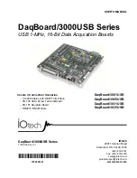 Предварительный просмотр 1 страницы IOtech DaqBoard/3000USB Series User Manual