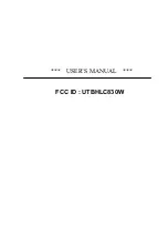 IP Camera HLC-830W User Manual preview