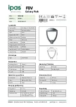 Preview for 1 page of IPAS FDV Galaxy Park Quick Manual