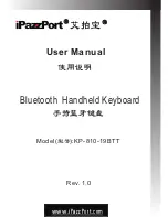 iPazzPort KP-810-19BTT User Manual предпросмотр