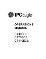 IPC Eagle CT110ECS Operation Manual preview