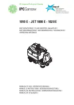 IPC Gansow 1010 E Operator'S Manual preview