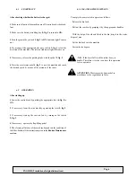 Preview for 21 page of IPC Gansow 1010 E Operator'S Manual