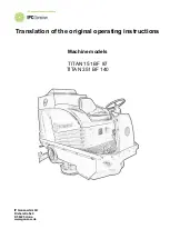 IPC Gansow TITAN 151BF 87 Translation Of The Original Operating Instructions preview