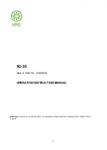 Preview for 3 page of IPC S 5007 M Operator'S Manual