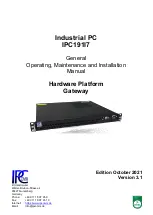 Preview for 1 page of IPCOMM IPC191I7 General Operating, Maintenance, And Installation Manual