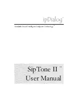 ipDialog SipTone II User Manual предпросмотр