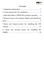 Preview for 2 page of IPE W205-C300 Products Installation Instructions