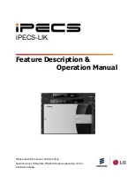 iPECS iPECS-LIK Feature Description & Operation предпросмотр