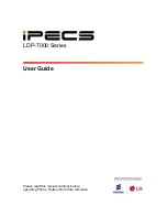 iPECS LDP-7000 Series User Manual предпросмотр