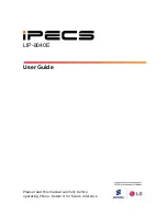 iPECS LIP-8040E User Manual предпросмотр