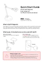 Ipevo Uplift Magnetic Multi-angle Arm Quick Start Manual preview