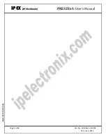 Предварительный просмотр 2 страницы IPEX PH232E-1 Series User Manual