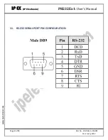 Предварительный просмотр 8 страницы IPEX PH232E-1 Series User Manual