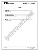 Preview for 3 page of IPEX PH232Ui User Manual