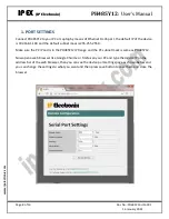 Предварительный просмотр 8 страницы IPEX PH485Y12 User Manual