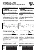 Предварительный просмотр 1 страницы ipf OV580510 Operating Instructions