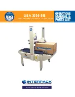 Preview for 1 page of IPG Interpack USA 3036-SB Operator'S Manual & Parts List