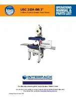 Preview for 1 page of IPG Interpack USC 2024-BB 3 Operations Manual & Parts List