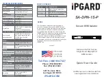 IPGARD SA-DPN-1S-P Quick Start Manual preview