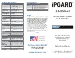 IPGARD SA-HDN-4S Quick Start Manual preview