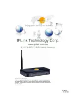 IPLink Technology IP-WDL-RT1T1R-B User Manual preview